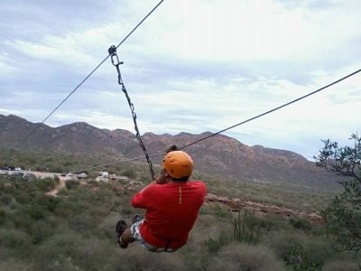 Entrance to Nacapule Canyon and zip line