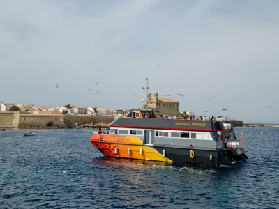 Barco con visión submarina a Tabarca 25 min niños