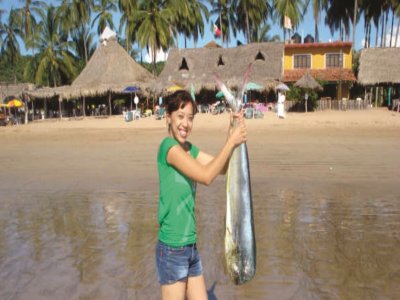 Pesca para niños Playa Platanitos desde San Blas