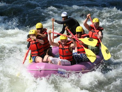 Rafting y rappel con alojamiento en Jalcomulco