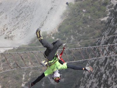 Via ferrata in the Pico Independecia Monterrey