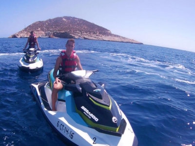 Ruta moto agua isla Benidorm y Costa Villajoyosa