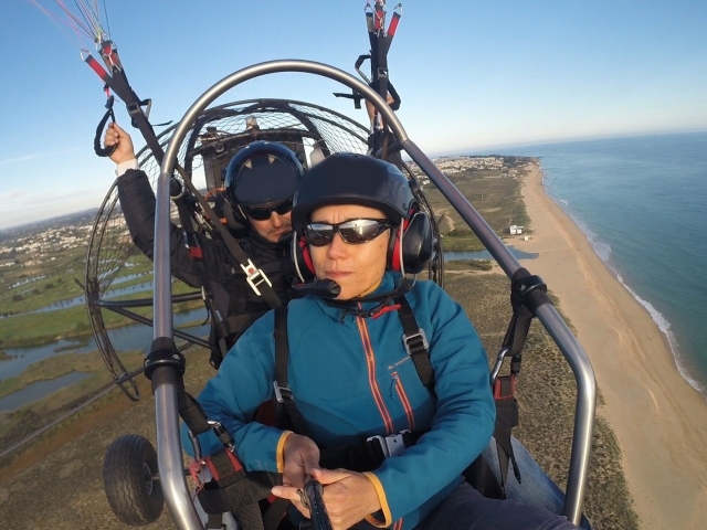 Paramotor al sur de Portugal