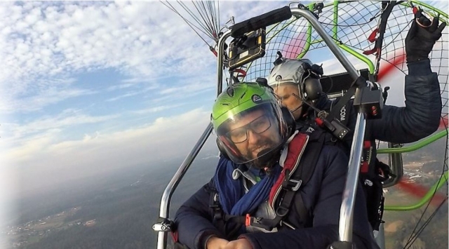 Volar en paramotor Aguada de Cima
