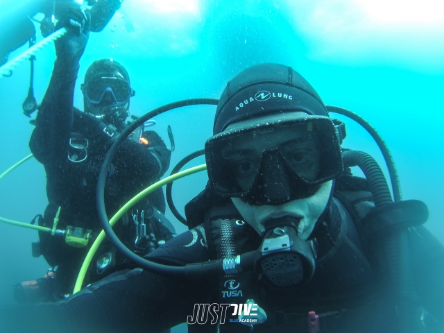 Selfie bajo el agua