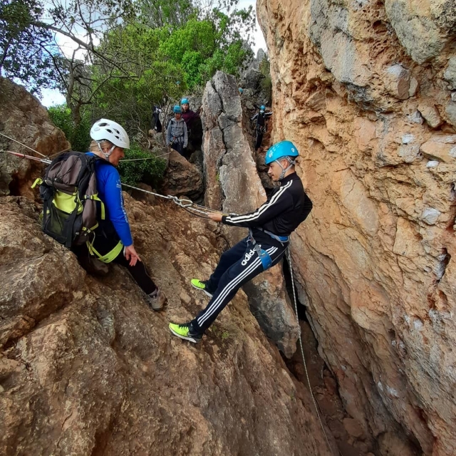 Rápel en Serra de Arrábida