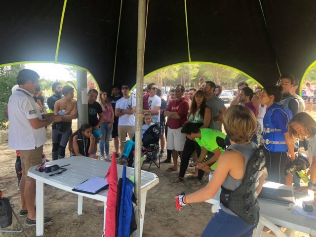 En Benavenle antes de comenzar la actividad