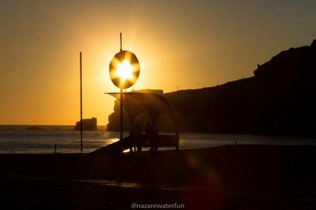 atardecer en la playa