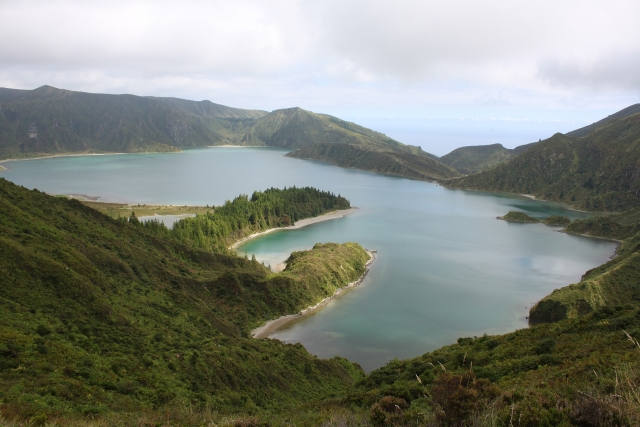 Lagoa do Fogo en la Isla de Sao Miguel