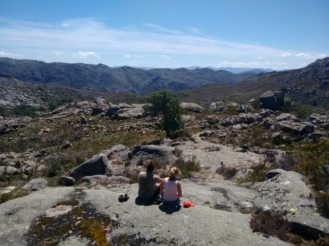 disfrutando de las vistas