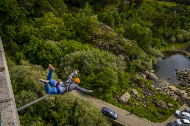 salto de bungee en Portugal
