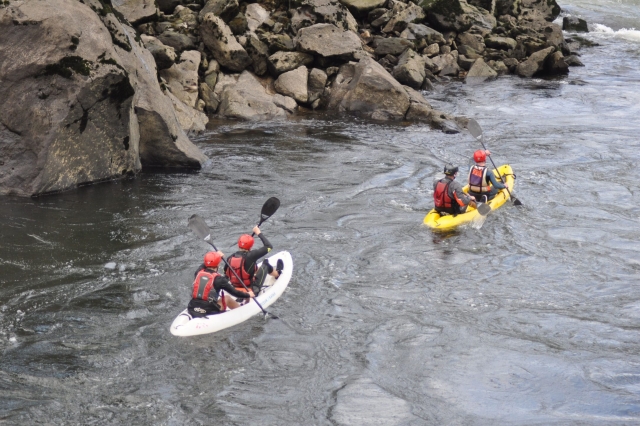 kayak por el miño