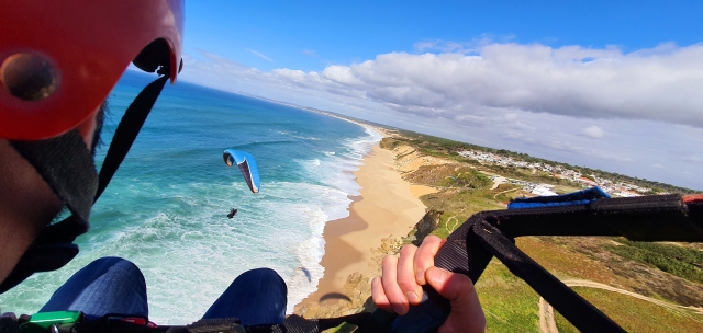 La playa desde el parapenle