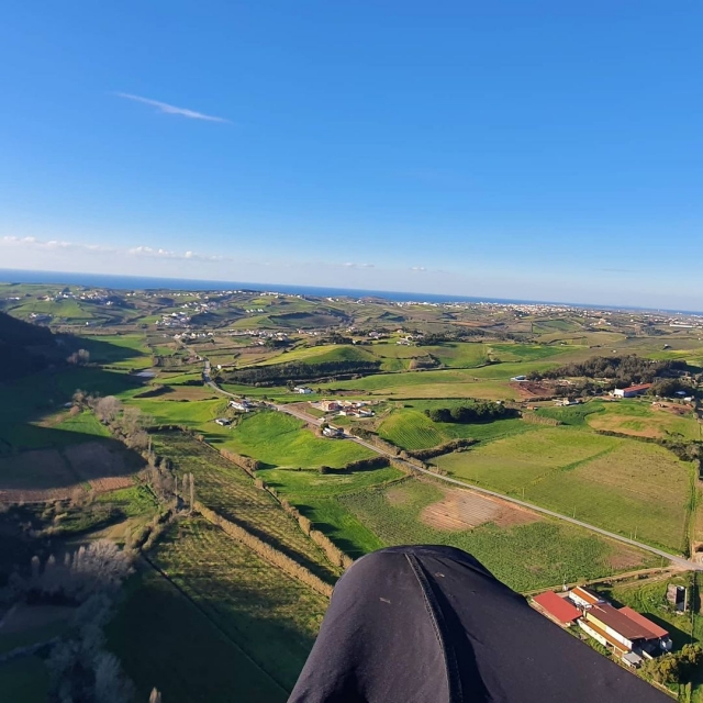 Volando en paramotor