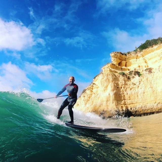 Practicando Paddle board