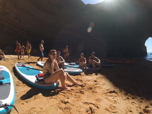 Descansando en la playa