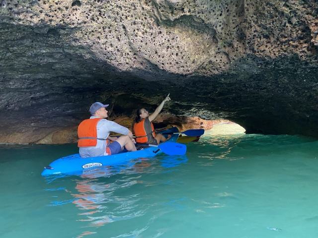 Ruta en kayak por las cueva