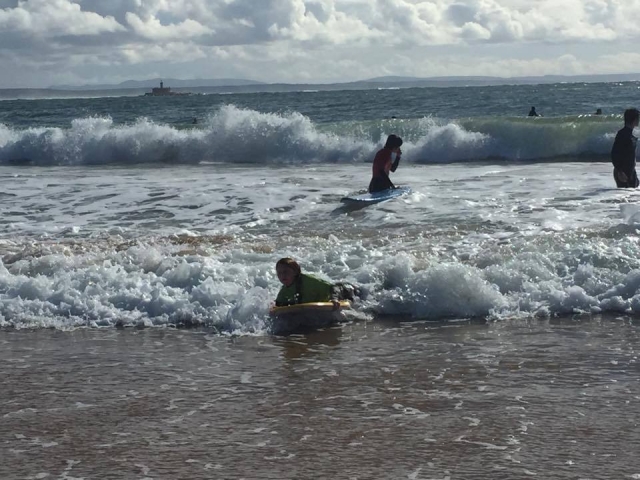 Surcando las olas 