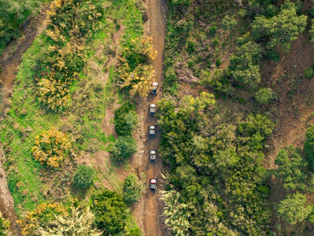 Rutas a vista de pájaro