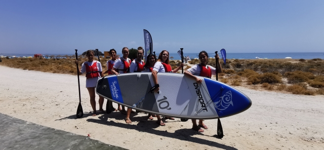 Paddle board con amigos