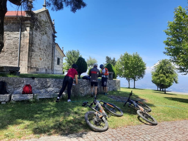 Descansando tras la ruta