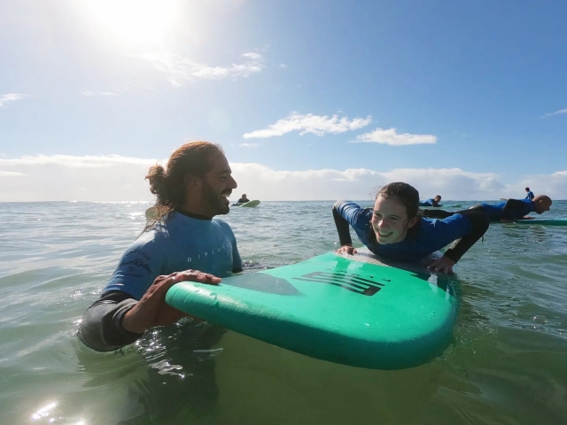 Clase individual con nuestro instructor