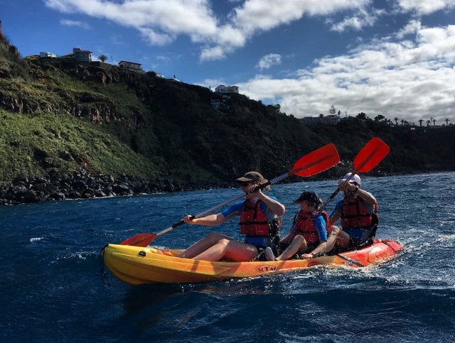 Kayak en familia