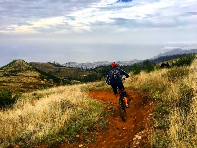 Ruta en bici de montana