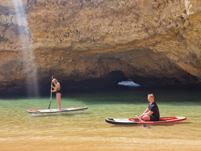 Aprendiendo paddle board
