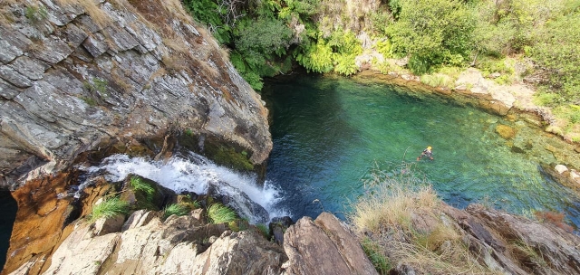 Las vistas de la poza son impresionantes