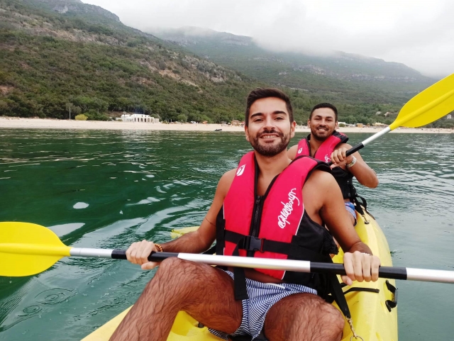 Disfrutando del kayak