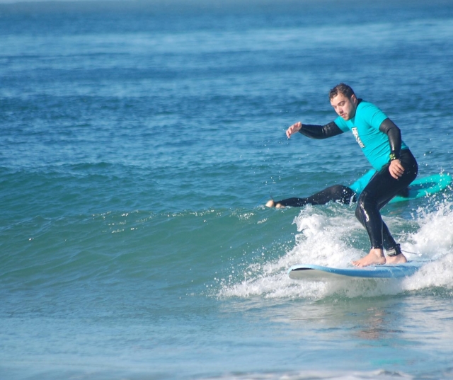 Iniciándose en el fascinanle mundo del surf