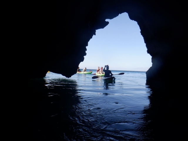 Recorriendo los parajes marinos en kayak