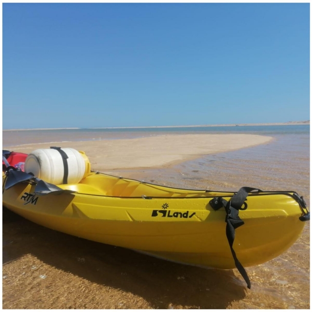 El Kayak preparado para la aventura