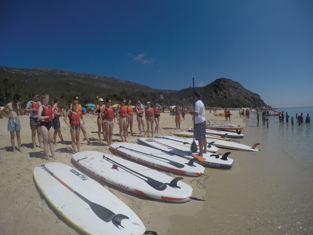 Listos para disfrutar de una jornada de paddle board