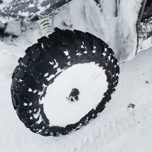Las ruedas nevadas de nuestros buggies