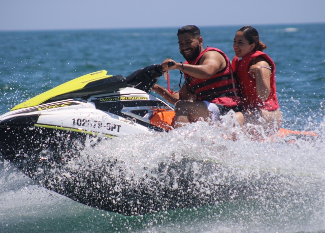 Jet skis en Playa de Galé