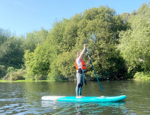 Navegando en paddle board