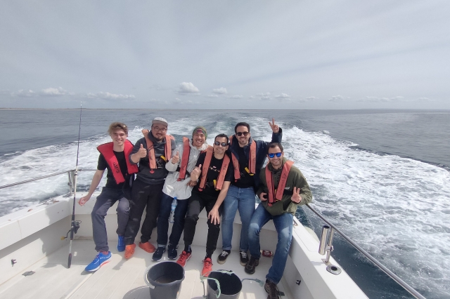 Pescando con amigos