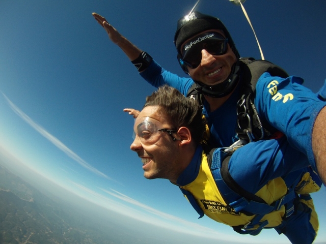 Salto paracaídas y video go pro Proença 4000m