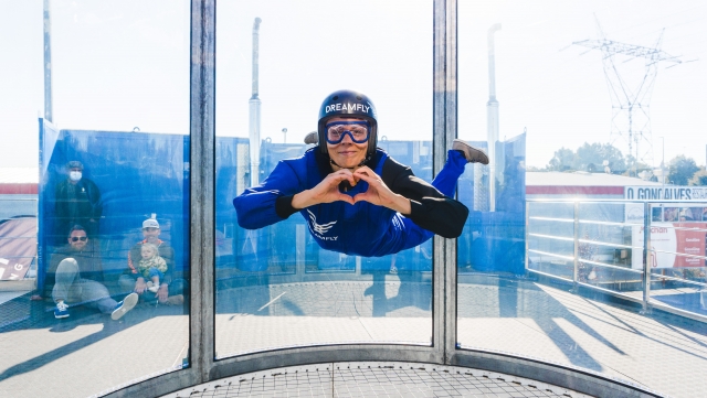 Sesión en túnel de viento 
