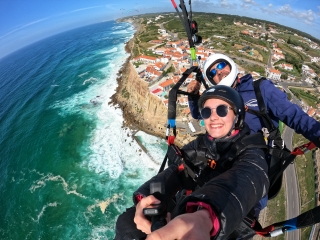 Vuelo en parapente praia de Sta Cruz a La Arrábida