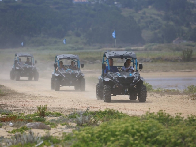 Paseo en buggy entre amigos