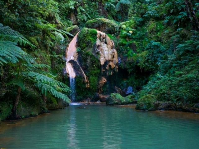 Cañón acuático en Sao Miguel