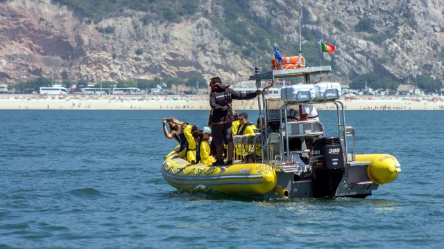 Calas de Arrábida en barco