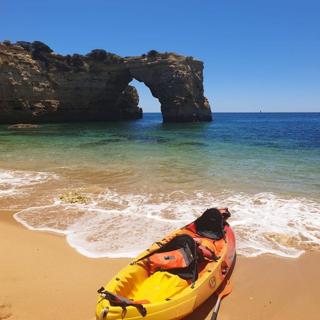 paseo en kayak algarve