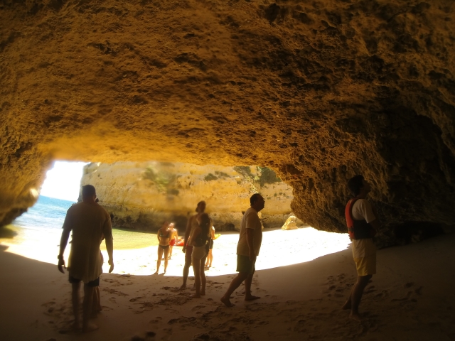 en la gruta 