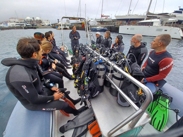 Con ganas de empezar a bucear