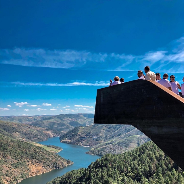 en el mirador de Tua