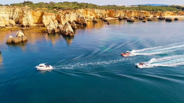 paseo en barco en e Algarve